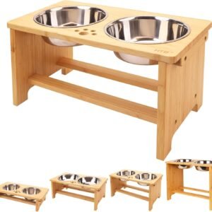 Wooden pet bowls
